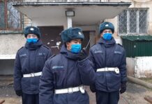 В Шымкенте гвардейцы задержали мужчину с ножом