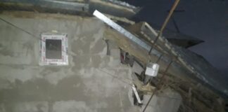 В Шымкенте в мкр Курсай в частном доме хлопок природного газа разрушил стену дом