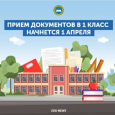 Прием документов в 1 класс начнется 1 апреля школа