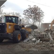 В Шымкенте полностью снесли склады, расположенные по улице Толе би снос