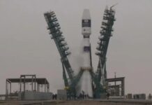 Ракета «Союз» с 38 спутниками стартовала с Байконура ракета