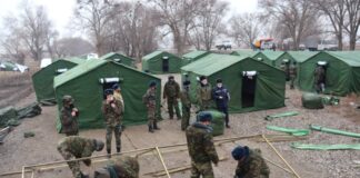 В Туркестанской области проходит Республиканское командно-штабное учение «Көктем-2021» ЧС