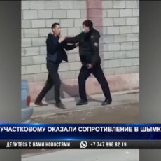 Пьяный водитель в Шымкенте оказал сопротивление полицейскому