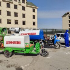 В Шымкенте началась масштабная дезинфекция территории города дезинфекция