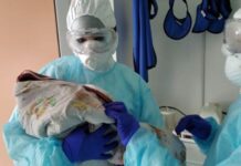 В Туркестанской области беременная с COVID-19 родила здорового ребёнка новорождённый