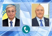 Шукеев рассказал президенту о ходе работ по созданию района Сауран телефонный разговор