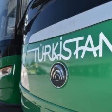 В Туркестанской области введены требования в общественном транспорте автобусы в Туркестане