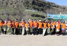 Экологический субботник прошел в ущелье Машат