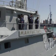 В Каспийском море проходит совместное учение военно-морских сил Казахстана и России военно-морские силы