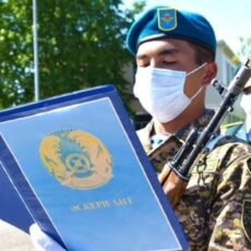 Военнослужащие срочной службы из Туркестанской области присягнули новобранцы