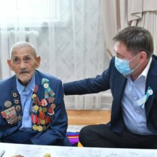 Вековой юбилей отметит ветеран Каражан Естемесов ветеран