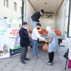 В Шымкенте 1000 семей получили продуктовые корзины ораза
