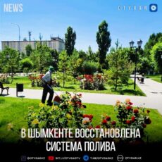 Система полива в Шымкенте восстановлена