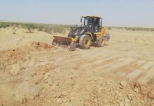 В Туркестанской области закапывают траншеи, в которых гибли животные закапывают траншеи