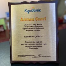 Шымкент получил «Золотую кнопку»