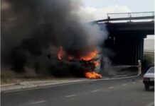 Возле села Аксу упала с моста фура: В ДЧС рассказали подробности пожар