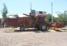 В Казыгуртском районе воры разобрали комбайн по запчастям комбайн