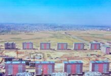 В мкр Туран-2 продолжается массовая застройка туран