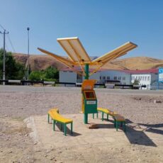 В Байдибекском районе установили «умный подсолнух» умный подсолнух