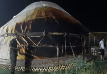 В Шымкенте в Старом городе горел этноаул «Шымқала»