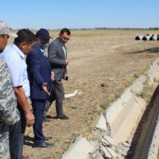 В Созаке ремонтируют водоканал «Суындык» канал