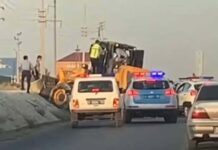 Пьяный водитель грузоподъемника наказан в Туркестане нарушение ПДД