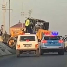 Пьяный водитель грузоподъемника наказан в Туркестане нарушение ПДД