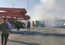 Водитель «Слона» мужественно потушил Газель, в которой было два газовых баллона