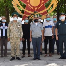 Призывники отправились из Шымкента в Западный Казахстан призыв