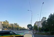 В Шымкенте нанесли 215 км дорожной разметки