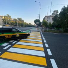 В Шымкенте нанесли 215 км дорожной разметки