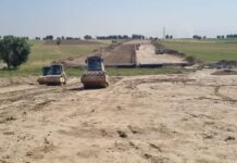 В Шымкенте идет строительство Восточной объездной трассы дорога