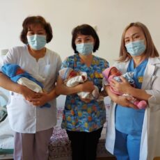 Тройня родилась в Туркестанской области тройня