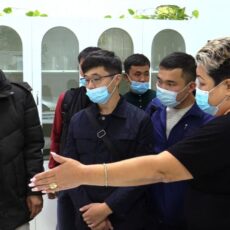 Студенты пришли на экскурсию в шымкентский водоканал