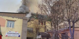 Пожар в тренажерном зале Шымкента полностью ликвидирован пожар