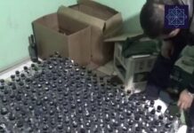 Тысячу бутылок поддельного алкоголя изъяли у бизнесмена в Шымкенте
