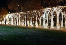 Светящийся тоннель появится в центре Шымкента Светящийся тоннель в центре Шымкента