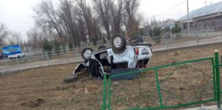 В Туркестанской области подросток угнал автомобиль и попал в ДТП ДТП