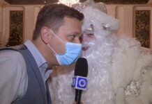 Дед Мороз пообещал шымкентцам разобраться с нечестными чиновниками Дед Мороз с Шуддином Саидовым