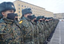 В Национальной гвардии в Шымкенте поощрили более 400 военнослужащих нацгвардия