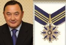 Заутбек Турисбеков получил государственную награду — орден «Барыс» III степени Турисбеков