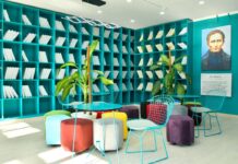 Модернизированная библиотека для слабовидящих открылась в Шымкенте библиотека