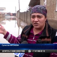 Дороги и улицы затопило в Шымкенте