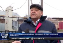 В Толебийском районе обновлен электросетевой комплекс