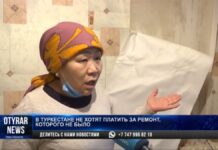 В Туркестане потекли крыши многоквартирных домов