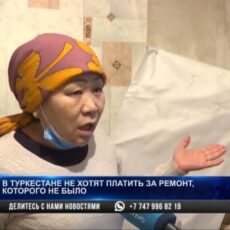 В Туркестане потекли крыши многоквартирных домов