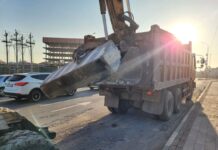 Блокпосты снимают в Шымкенте блокпост