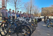 Юным спортсменам вручили 86 новых велосипедов велосипеды