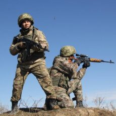 Боевые стрельбы прошли на полигоне Дарбаза в Шымкенте военные