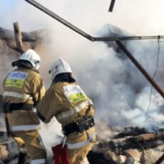 Мать с ребенком пострадали при взрыве газбаллона в Шымкенте пожар